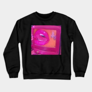 Glossy pink lips Crewneck Sweatshirt